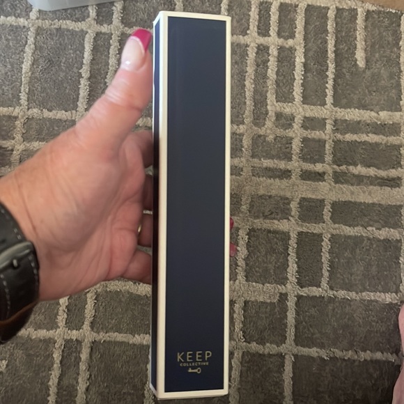 Keep Collective Grosgrain & Multi Chain Necklace Rose Gold/Grey NWT - Picture 4 of 5